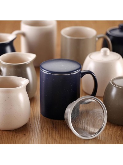 Set of 6 Cups with Plate Versa Stoneware