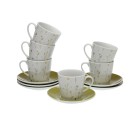 Juego de 6 Tazas con Plato Versa Laison Porcelana