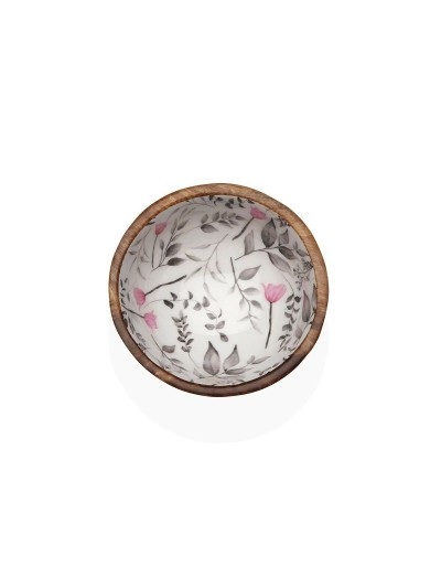 Bol Versa Laison Bambou Porcelaine Bois de manguier