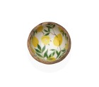Bowl Versa Bamboo Porcelain Mango wood Lemon