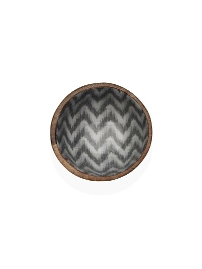 Cuenco Versa Chevron Bambú Porcelana Madera de mango