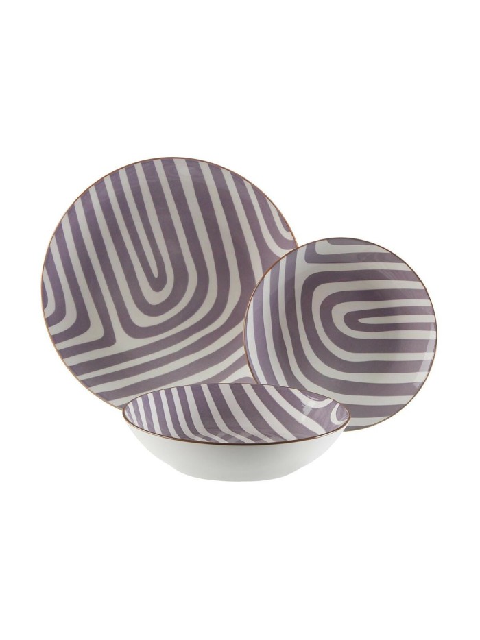 Tableware Versa Denali Grey Porcelain