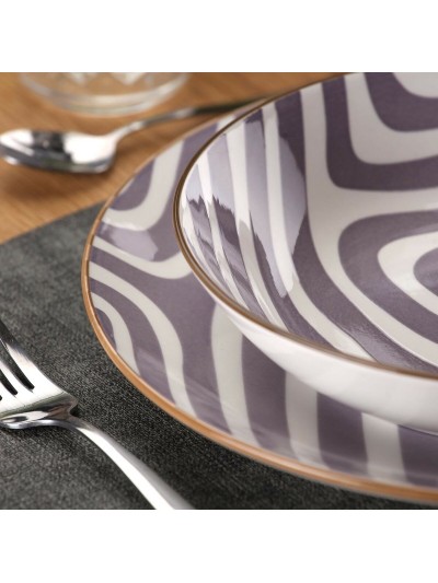 Tableware Versa Denali Grey Porcelain