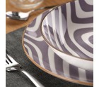 Assiettes Versa Denali Gris Porcelaine
