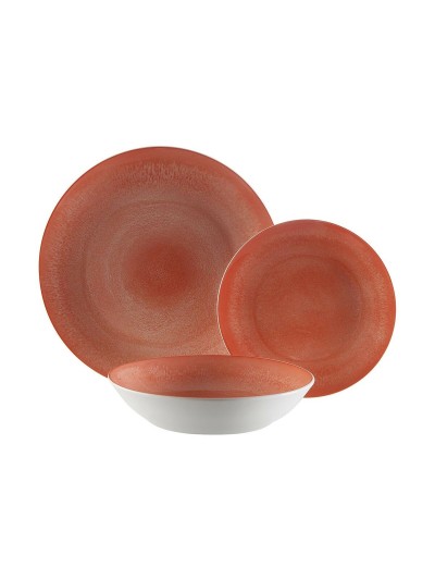 Vajilla Versa Pia Rosa Porcelana 18 Piezas