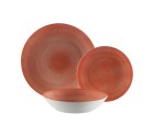 Tableware Versa Pia Pink Porcelain 18 Pieces