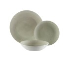 Vajilla Versa Pia Gris Porcelana 18 Piezas