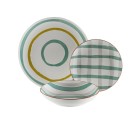 Tableware Versa Anette Turquoise Porcelain 18 Pieces