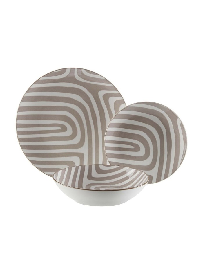 Vajilla Versa Denali Gris Porcelana