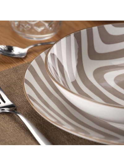 Vajilla Versa Denali Gris Porcelana