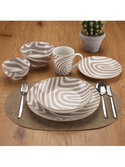 Tableware Versa Denali Grey Porcelain
