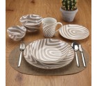 Assiettes Versa Denali Gris Porcelaine