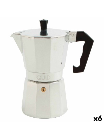 Cafetière Italienne Quid Cesena Acier Aluminium Bakélite 6 Tasses (6 Unités)