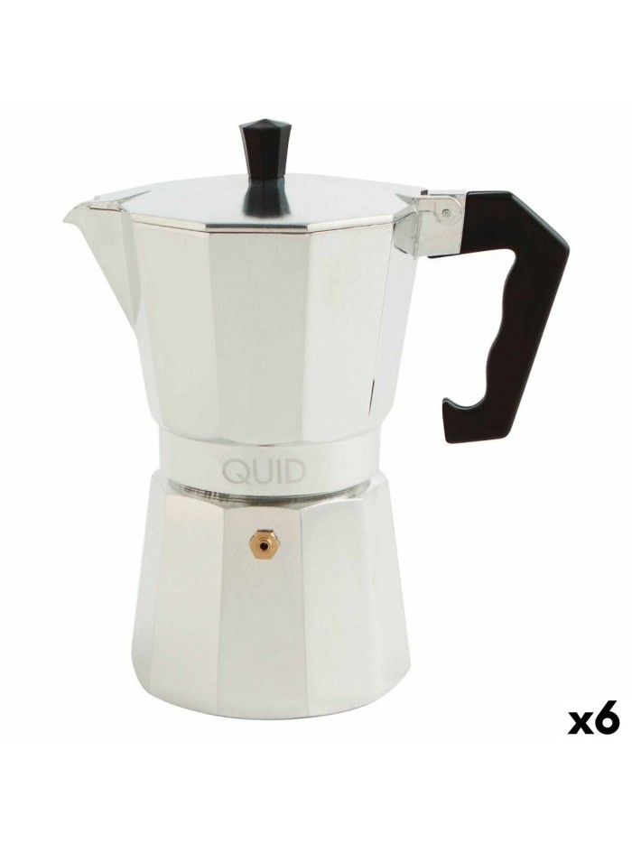 Cafetera Italiana Quid Cesena Acero Aluminio Baquelita 6 Tazas (6 Unidades)