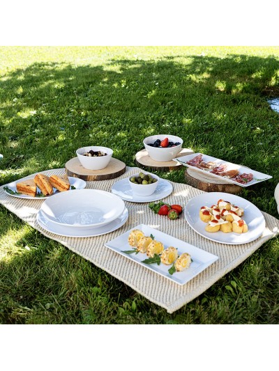 Bandeja Quid Select Basic Blanco Melamina 25 x 18 cm (24 Unidades)