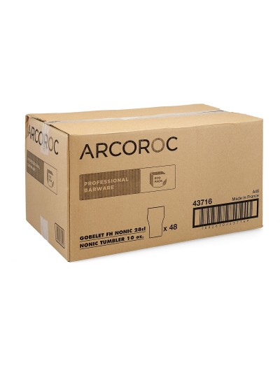 Set of glasses Arcoroc Nonic Transparent Glass 280 ml (48 Units)