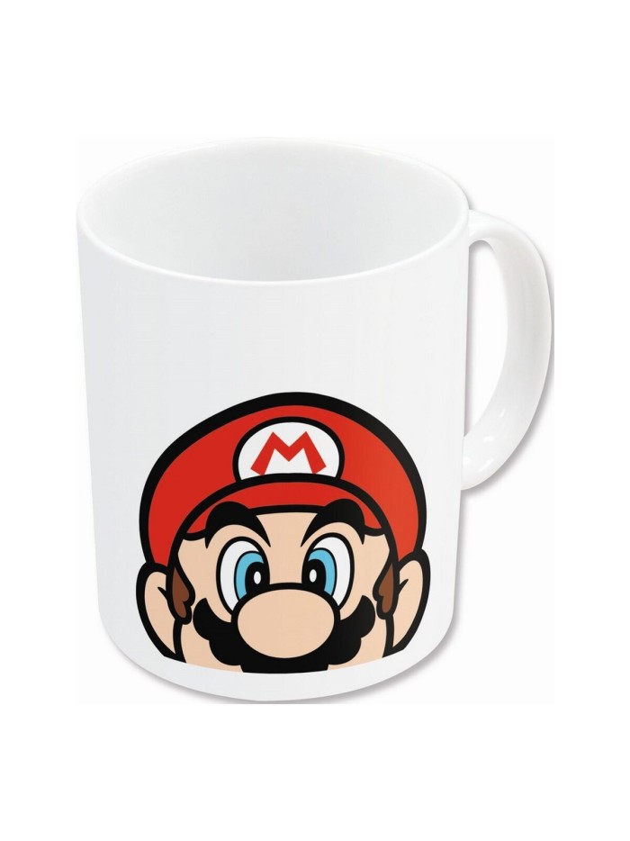 Taza Mug Super Mario Blanco Cerámica Rojo (350 ml)
