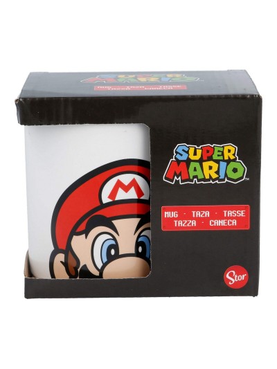 Tasse mug Super Mario Blanc Céramique Rouge (350 ml)