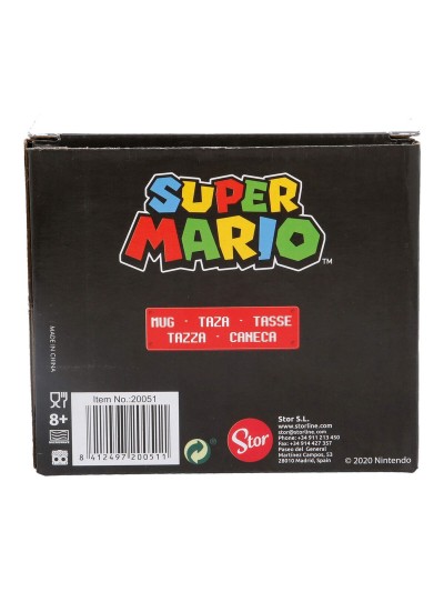 Tasse mug Super Mario Blanc Céramique Rouge (350 ml)