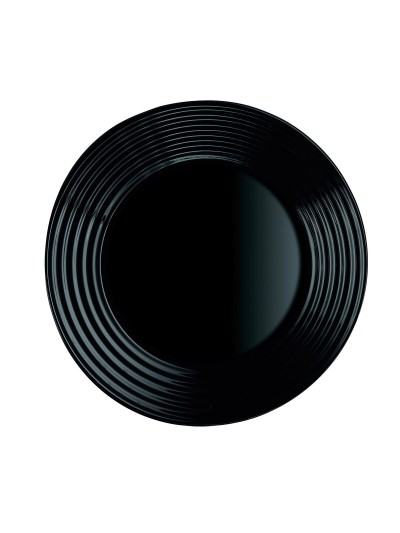 Assiette à dessert Luminarc Harena Noir verre (19 cm) (24 Unités)