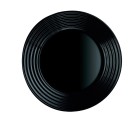 Dessert dish Luminarc Harena Black Glass (19 cm) (24 Units)