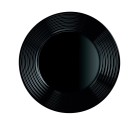 Assiette plate Luminarc Harena Noir verre (25 cm) (24 Unités)