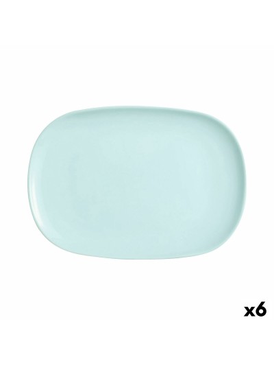 Fuente de Cocina Luminarc Sweet Line Turquesa Vidrio 35 x 24 cm (6 Unidades)