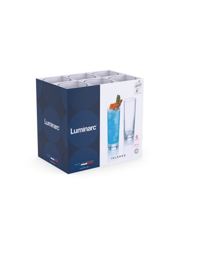 Glass Luminarc Islande Transparent Glass 220 ml (24 Units)