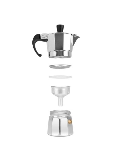 Italian Coffee Pot Orbegozo KF 100  1T Silver Aluminium 1 Cup