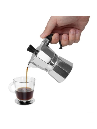 Italian Coffee Pot Orbegozo KF 100  1T Silver Aluminium 1 Cup