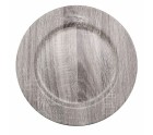 Bajo Plato Versa Gris Bambú Polipropileno (33 x 33 cm)