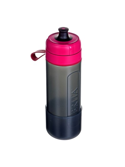 Botella con Filtro de Carbono Brita Fill&Go Active Negro Rosa 600 ml