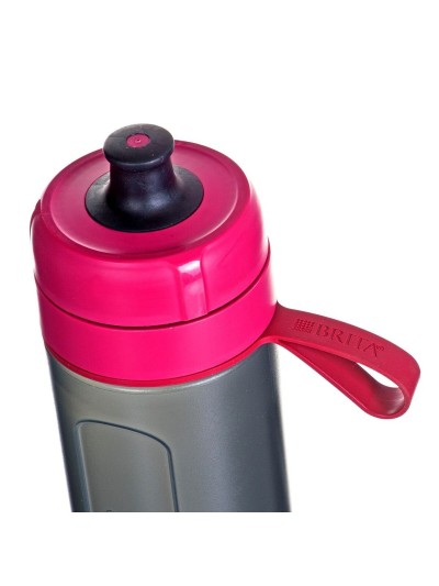Bouteille avec Filtre de Carbone Brita Fill&Go Active Noir Rose 600 ml