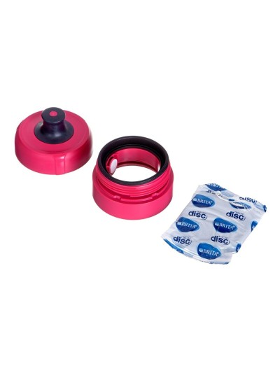 Botella con Filtro de Carbono Brita Fill&Go Active Negro Rosa 600 ml