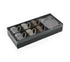 Lot de tasses avec soucoupes Lieke Thé Grès (6 pcs)