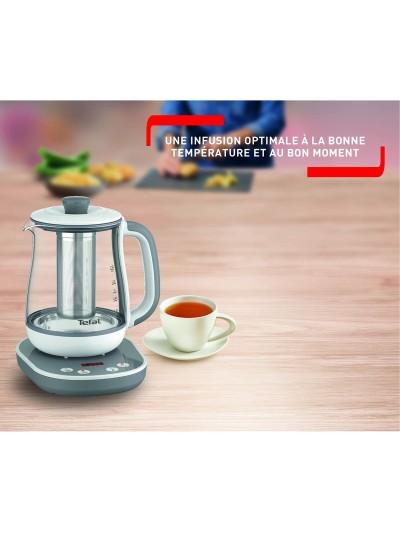 Water Kettle and Electric Teakettle Tefal BJ551B10 White/Grey Stainless steel 1,5 L