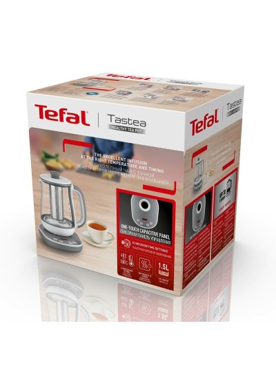 Water Kettle and Electric Teakettle Tefal BJ551B10 White/Grey Stainless steel 1,5 L