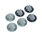 Juego de 6 Tazas de Café Versa Adanna Porcelana