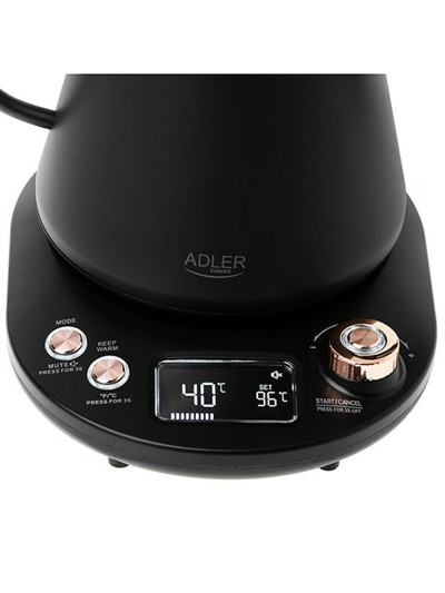 Hervidor Adler AD 1349 Negro 1100 W 1 L
