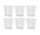 Set de Vasos DKD Home Decor Multicolor Transparente Cristal Plástico 250 ml (6 pcs)