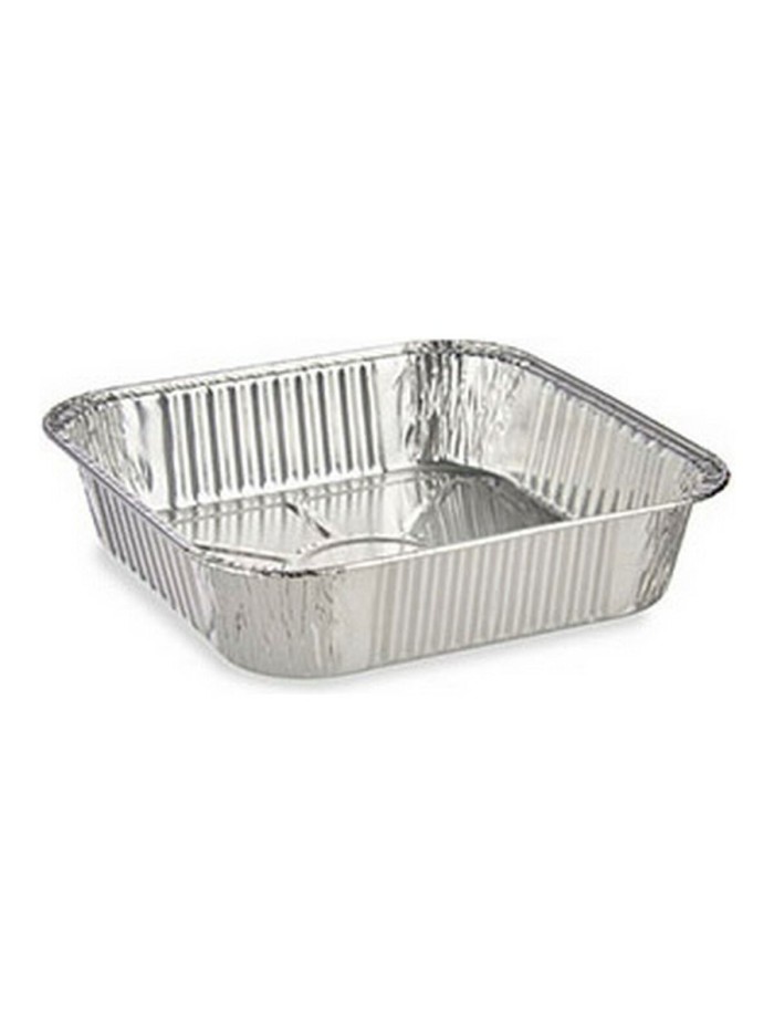 Set of trays Silver Aluminium 20,5 x 6,5 x 20,5 cm