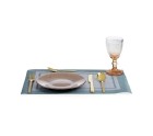 Plato Llano Dorado Vidrio 21 x 2 x 21 cm