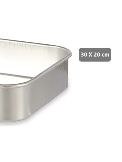 Plat à gratin Argenté Aluminium (20 x 5,5 x 30 cm)