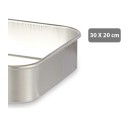 Plat à gratin Argenté Aluminium (20 x 5,5 x 30 cm)