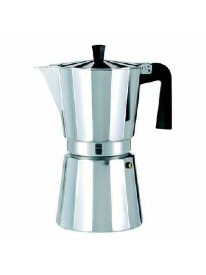 Italian Coffee Pot Valira VITRO 3T Silver Aluminium 3 Cups