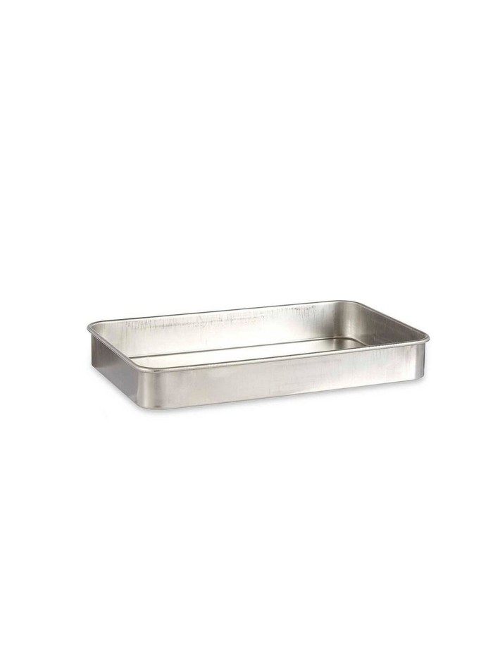Plat à gratin 32 x 7 x 51,5 cm Argenté Aluminium