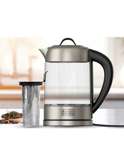 Hervidor Black & Decker BXKE2205E Negro Transparente Plateado Plástico 2200 W 1,7 L