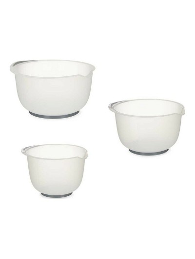 Bol mesureur Gris 2,5 L 2 L 1,5 L polypropylène TPE (3 pcs)