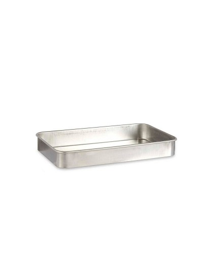 Plat à gratin 32 x 7 x 51,5 cm Argenté Aluminium