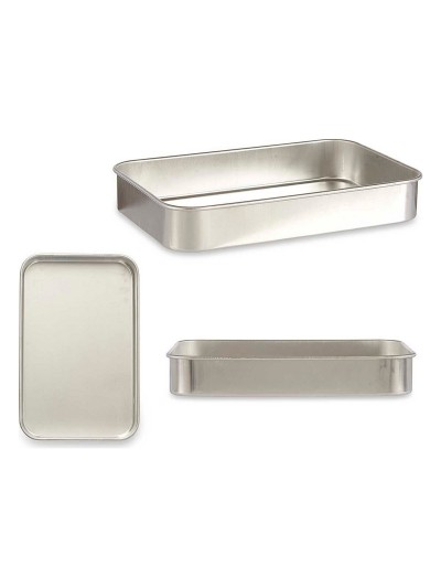 Plat à gratin 23,5 x 6 x 36 cm Argenté Aluminium